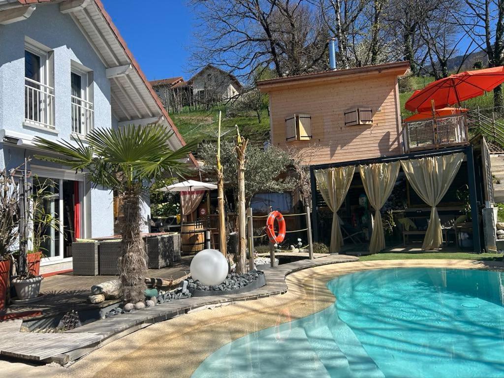 A La Marc'Quize Chambres D'Hotes, Petit Dejeuner Compris, Avec Piscine A Debordement En Exterieur, Bain Nordique A 38 Degres En Prestation Supplement Sur Reservation Horaire Anticipee 1 Place De Parking Gratuite Sur Place Mouxy Eksteriør billede